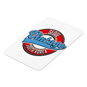 Íman Logotipo de colheita da Coreia do Sul Seul