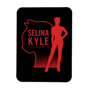Íman Logotipo de Contorno de Selina Kyle CatWomen