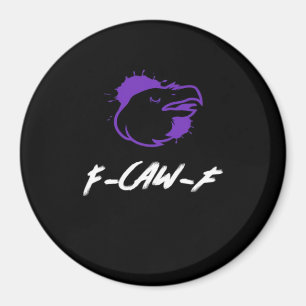 Íman Logotipo de Corvo Engraçado F-Caw-F – Caws For Att