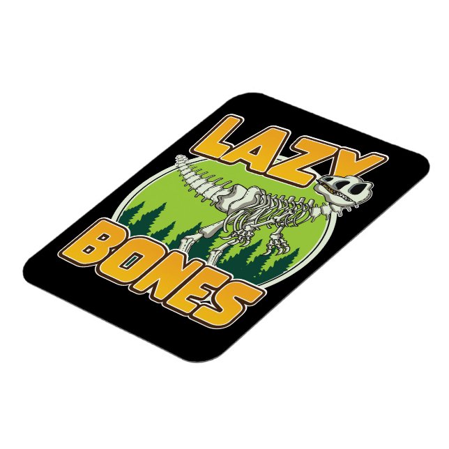 Íman logotipo de desenho animado Lazy Bones (Left Side)
