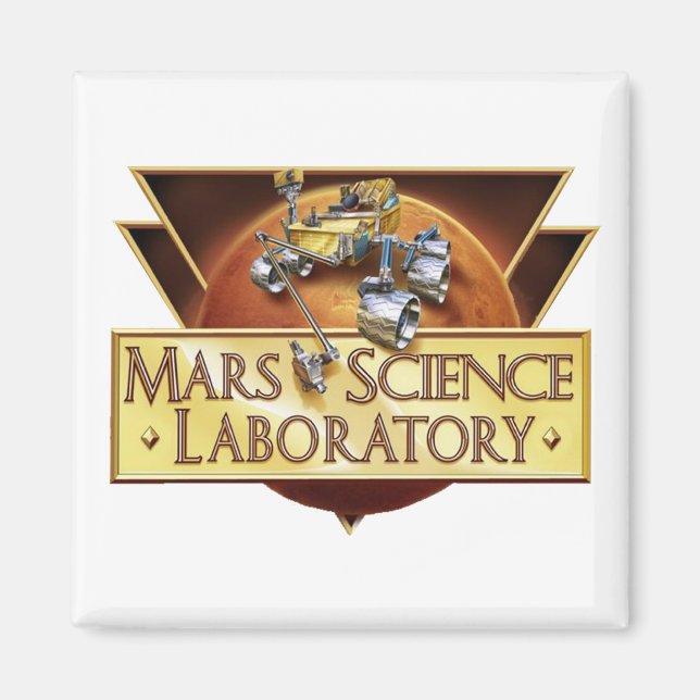 ÍMAN LOGOTIPO DE EQUIPE DE LANÇAMENTO MSL (Frente)