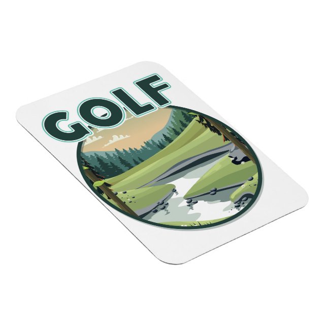 Íman logotipo de Esportes de Golfe (Lado Direito)