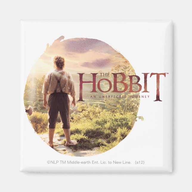 Íman Logotipo de Hobbit com BILBO BAGGINS™ traseiro (Frente)