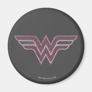 Íman Logotipo de malha do Verificador Preto e Rosa da M
