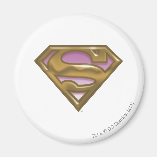 Íman Logotipo de Ouro da Supergirl (Frente)