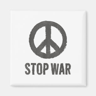 Íman Logotipo de Paz Símbolo Hippie para Parar a Guerra