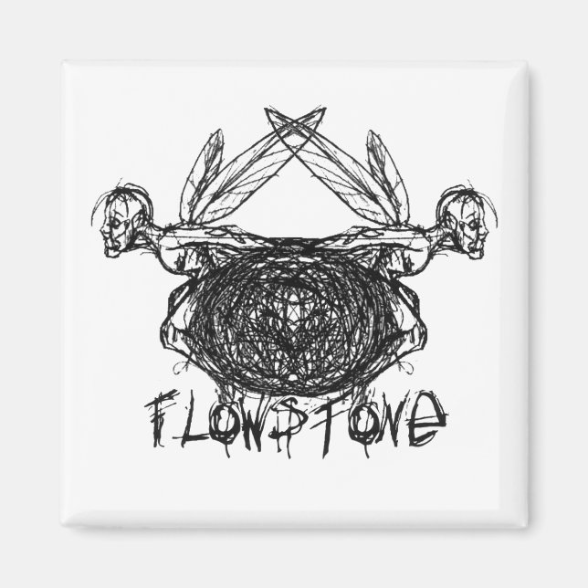 Íman Logotipo de pixações gráficas Fllowstone (Frente)