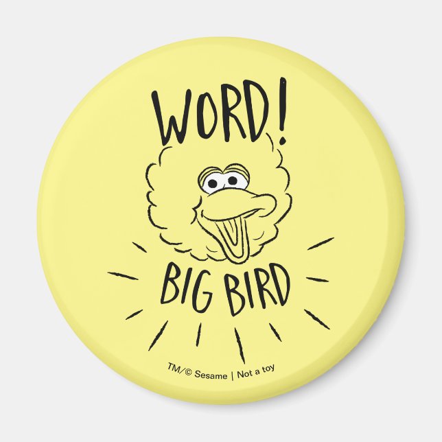 Íman Logotipo de skate do Big Bird - Word! Big Bird (Frente)