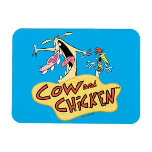 Íman Logotipo de vaca e frango