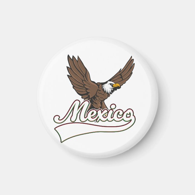 Íman logotipo de viagem ao México (Frente)