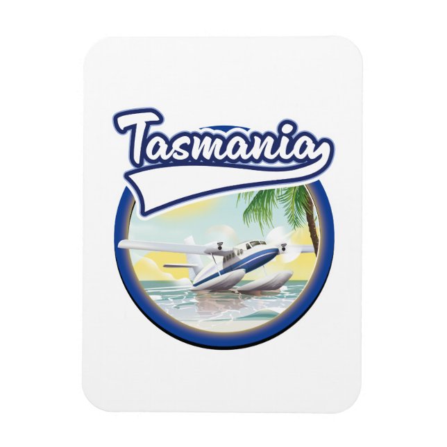 Íman logotipo de viagem da Tasmânia (Vertical)