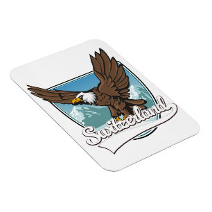 Íman Logotipo de Viagem de suiça