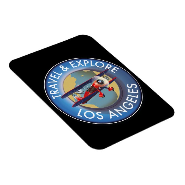Íman Logotipo de Viagem explorar Los Angeles (Lado Direito)