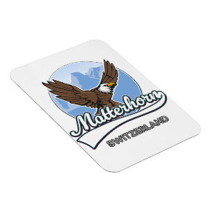 Íman logotipo de viagem Matterhorn Suíça