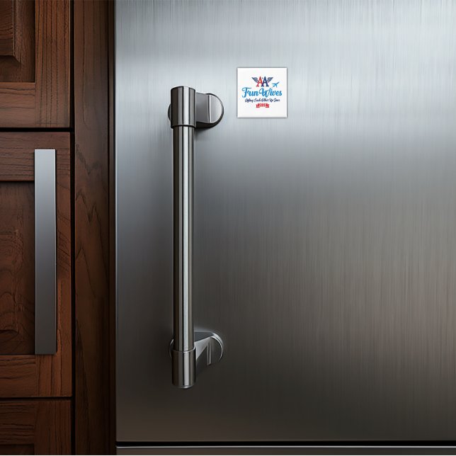 Íman Logotipo divertido das Esposas (Criador carregado)