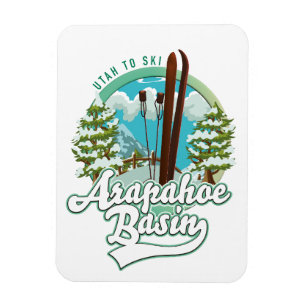 Íman logotipo do Arapahoe Basin Utah ski