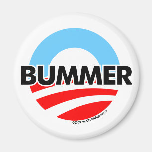 Íman Logotipo do Bummer de Obama O