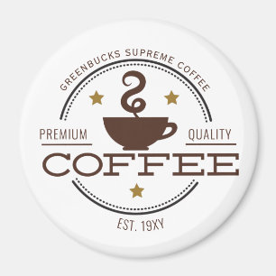 Íman Logotipo do café