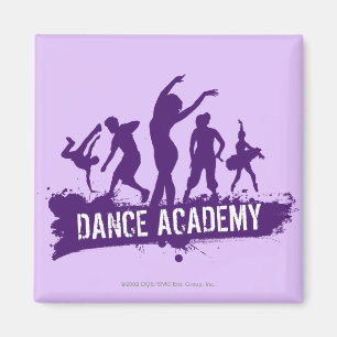 Íman Logotipo do Dance Acadmey Dancer Silhouettes