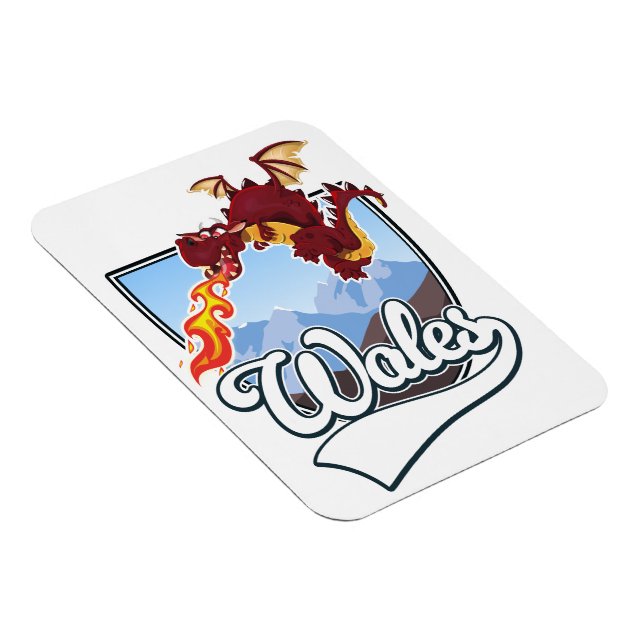 Íman logotipo do dragão do País de Gales (Lado Direito)