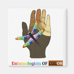 Íman Logotipo do Entomologistas da Color