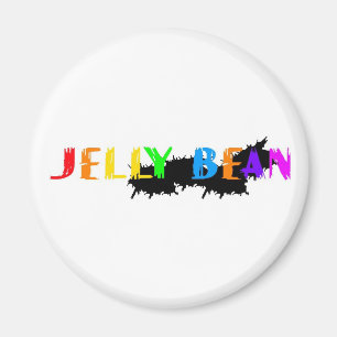 Íman Logotipo do feijão de geléia