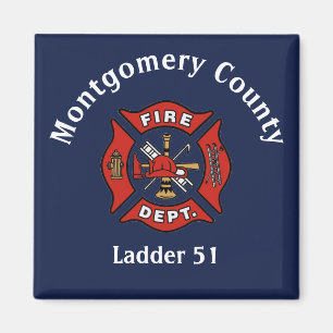Íman Logotipo do Fire Department Personalizado
