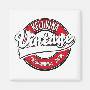 Íman Logótipo do Kelowna British Columbia Canada