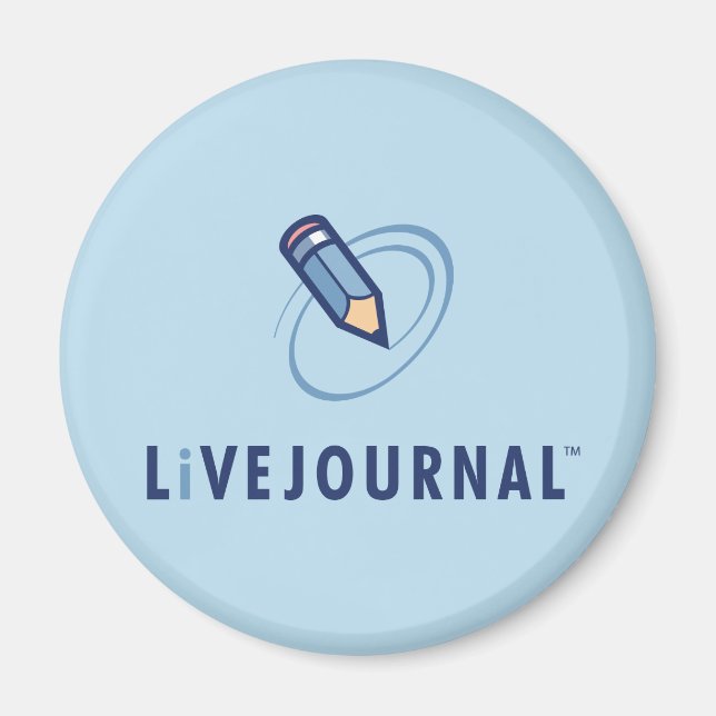 Íman Logotipo do LiveJournal Vertical (Frente)