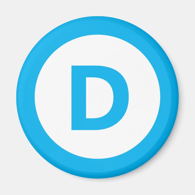 Íman logotipo do partido democrata (Frente)