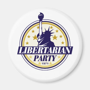Íman logotipo do partido do libertário