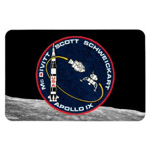 Íman Logotipo do Patch da Missão Apollo 9 da NASA