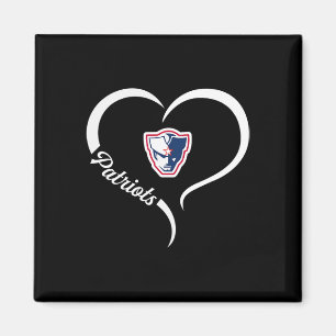 Íman Logotipo do Patriots Powdersville Half Heart Sloga