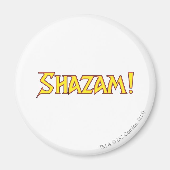 Íman Logotipo do Shazam Amarelo/Vermelho (Frente)