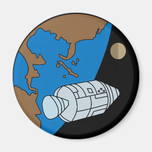 Íman Logotipo do Símbolo da Missão Apollo 1