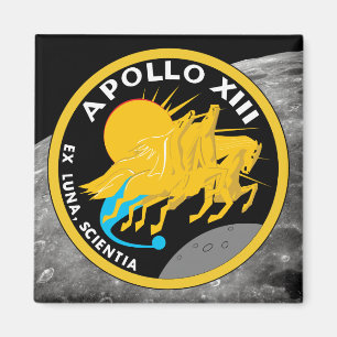 Íman Logotipo do Símbolo da Missão da NASA Apollo 13