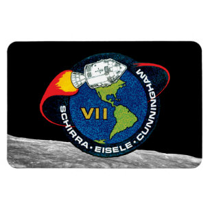 Íman Logotipo do Símbolo da Missão da NASA Apollo 7