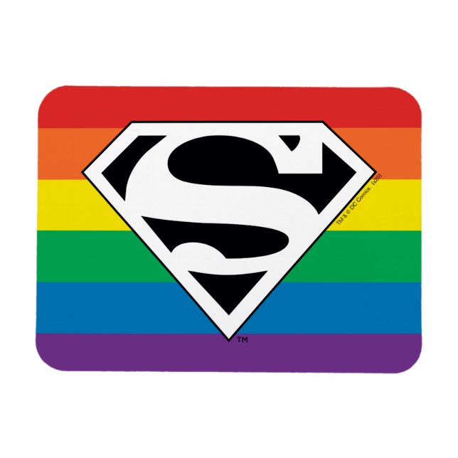 Íman Logotipo do Super-Homem Rainbow (Horizontal)
