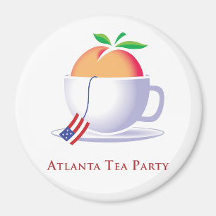 Íman Logotipo do tea party de Atlanta