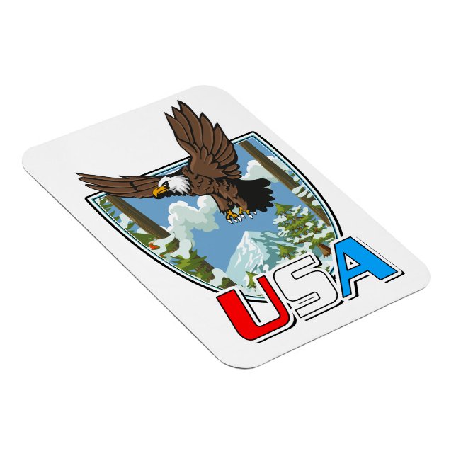 Íman logotipo do USA Patriot (Lado Direito)