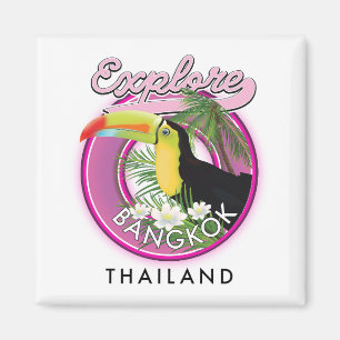 Íman logotipo do viagem da Bangkok indonesia