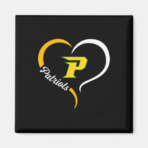 Íman Logotipo dos Patriotas Pecões Half Heart Slogan Hs