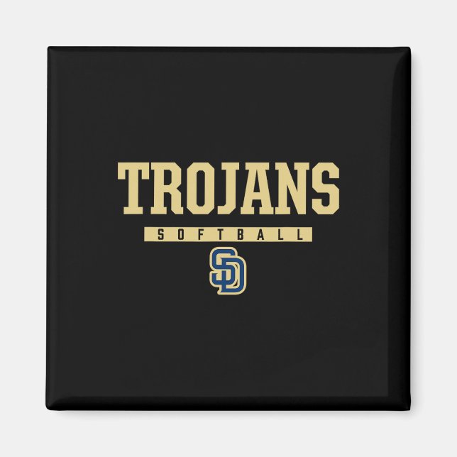 Íman Logotipo dos Soddy-daisy Trojans Softll Hs  (Frente)