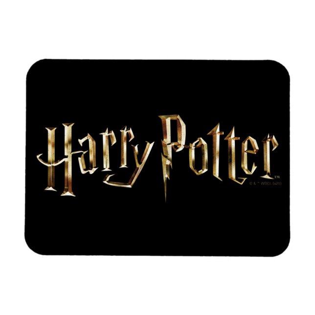Íman Logotipo dourado do Harry Potter (Horizontal)