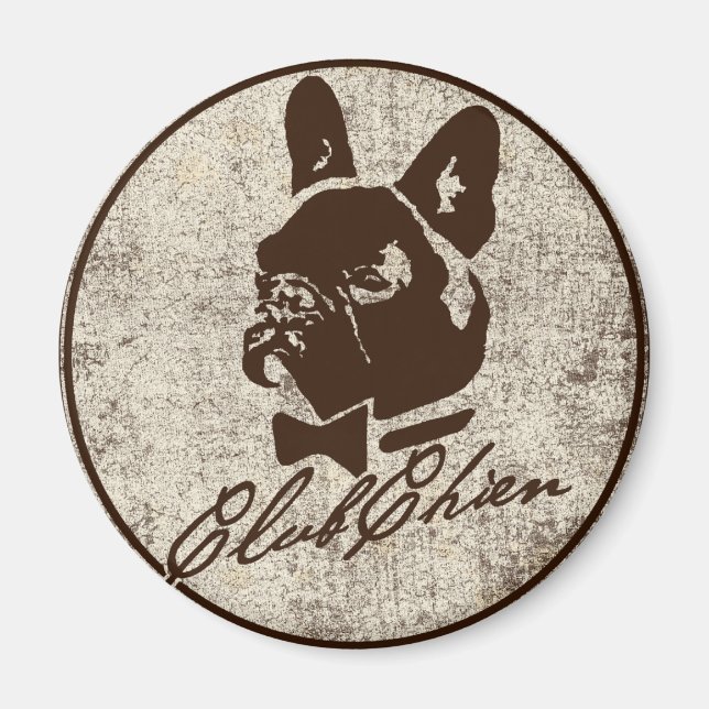 Íman Logotipo em relevo do CLUB CHIEN (Frente)