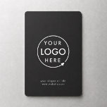 Íman Logotipo Empresarial | Corporativo Empresa Profiss<br><div class="desc">Um modelo empresarial preto personalizado simples em um estilo minimalista moderno que pode ser facilmente atualizado com o logotipo e o texto da sua empresa. Se precisar de ajuda para personalizar este produto,  por favor entre em contato comigo usando o botão de mensagem abaixo e ficarei feliz em ajudar.</div>