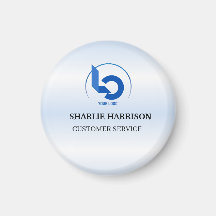 Logotipo Empresarial | Funcionário Equipe azul min