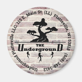 Íman Logotipo Empresarial Fundo de Fumaça de Vaping