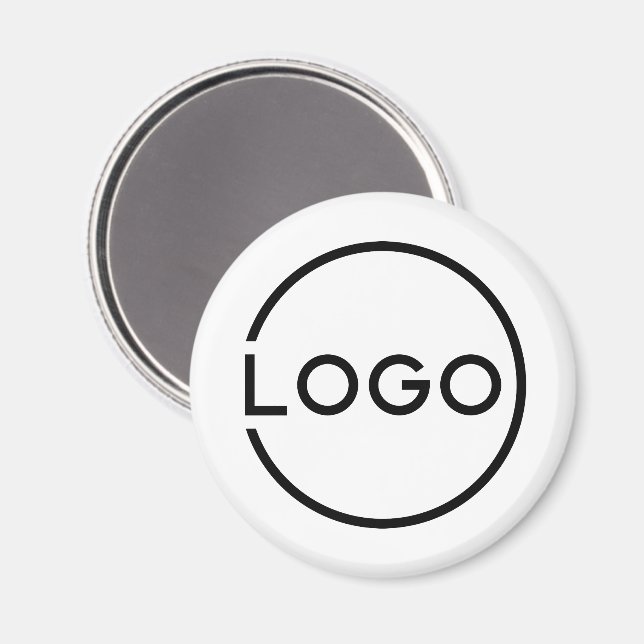 Íman Logotipo Empresarial Personalizado (Front/Back)