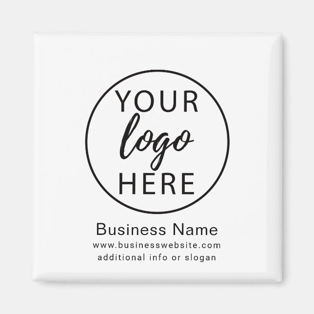 Íman Logotipo Empresarial Personalizado (Frente)